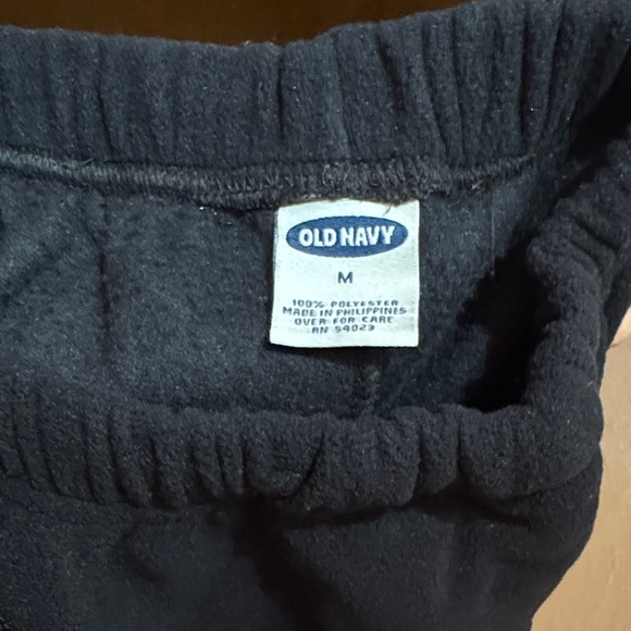 Old Navy Navy Fleece Pants w/ Pockets Drawstring - Picture 2 of 3